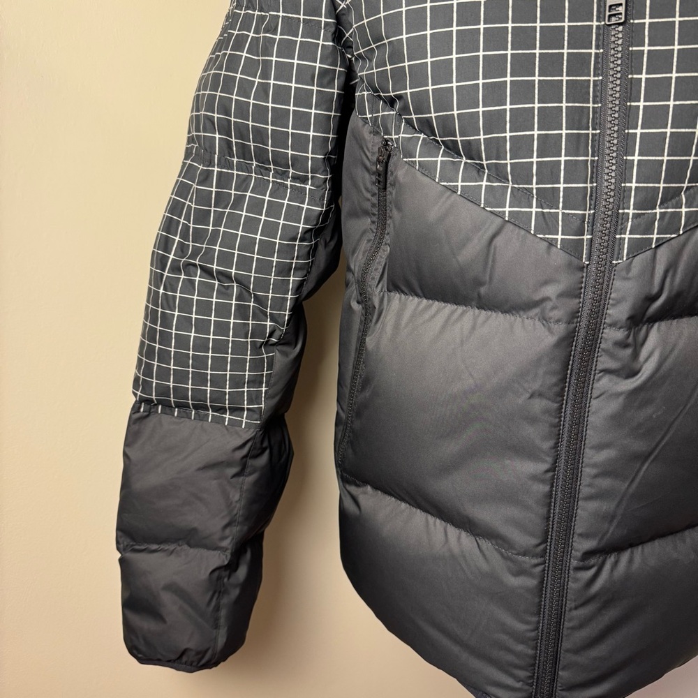 NIKE STORM-FIT Grid Pattern Down Filled Hooded Pu… - image 5